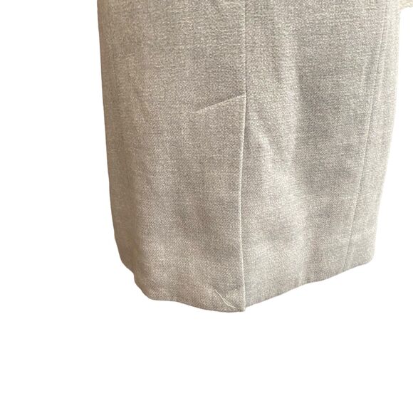 WHITE HOUSE BLACK MARKET Light Gray Sleeveless Long Line Suit Jacket Size 0 - Picture 5 of 7
